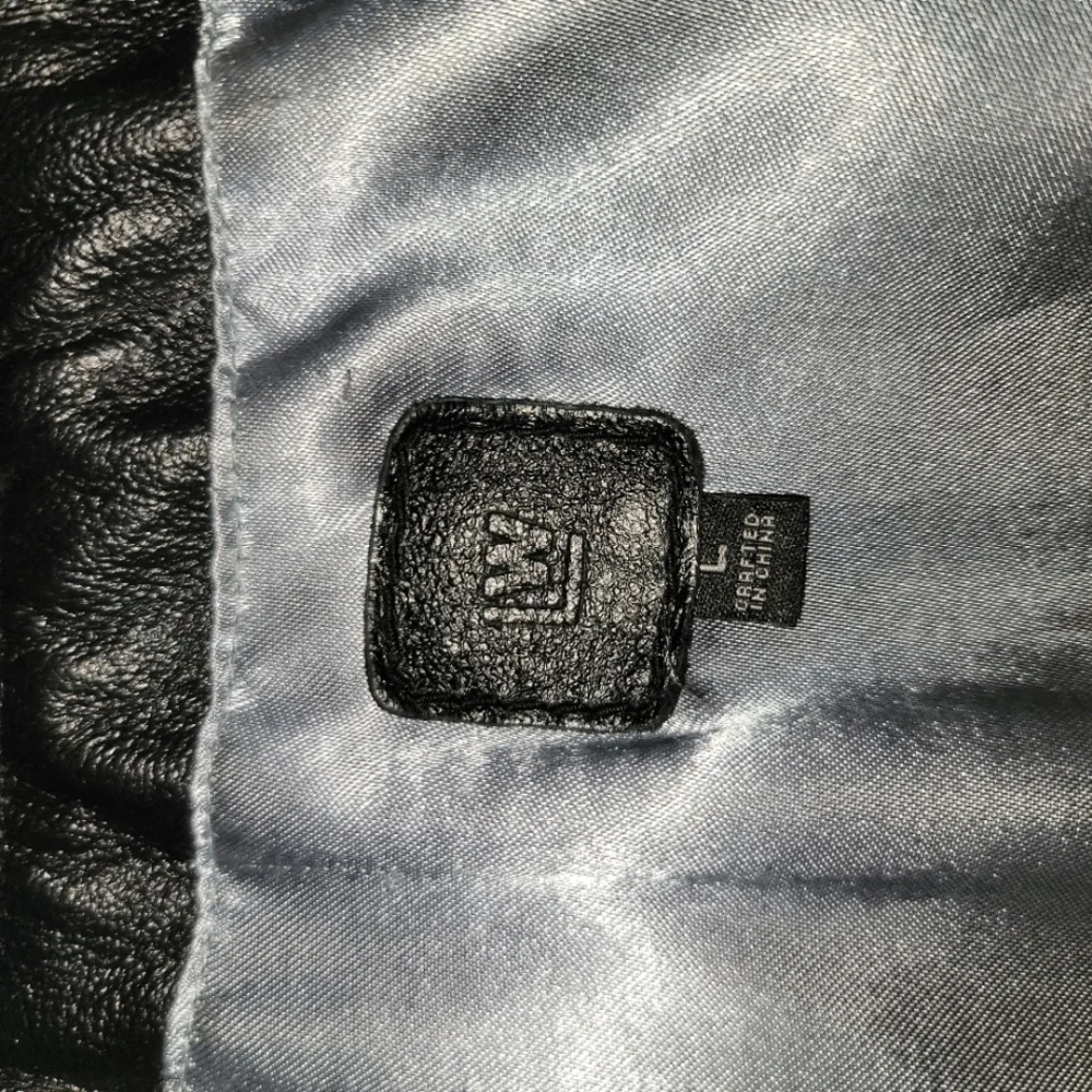 Wilsons Leather Black Leather Blazer Size Large - Picture 9 of 9